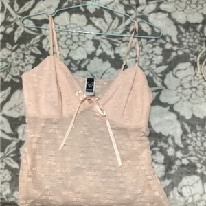 Windsor Pink Lace Tank Top